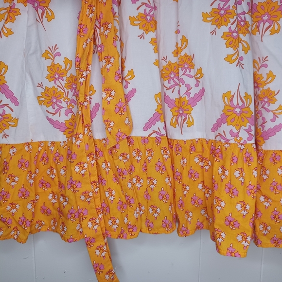J. Crew Orange and Pink Floral Dress - Picture 3 of 12